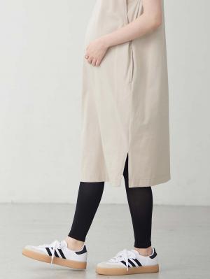 マタニティレッグウェア|犬印本舗 らくらくフィットすっきりレギンス|ブラック