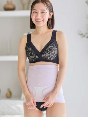 妊婦帯・腹帯・産前ガードル|犬印本舗 これ1枚でらくちん妊婦帯|ラベンダー