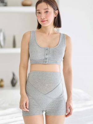 妊婦帯・腹帯・産前ガードル|犬印本舗 肌にやさしいお腹を支えるパンツ妊婦帯（オーガニック）|グレー杢