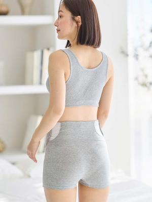 妊婦帯・腹帯・産前ガードル|犬印本舗 肌にやさしいお腹を支えるパンツ妊婦帯（オーガニック）|グレー杢