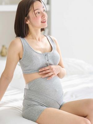妊婦帯・腹帯・産前ガードル|犬印本舗 肌にやさしいお腹を支えるパンツ妊婦帯（オーガニック）|グレー杢