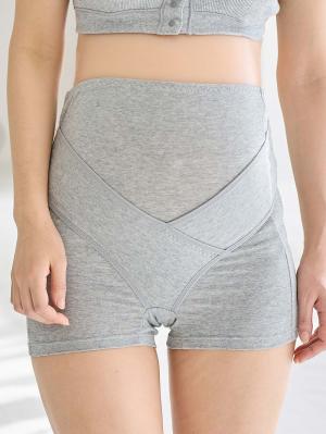 妊婦帯・腹帯・産前ガードル|犬印本舗 肌にやさしいお腹を支えるパンツ妊婦帯（オーガニック）|グレー杢