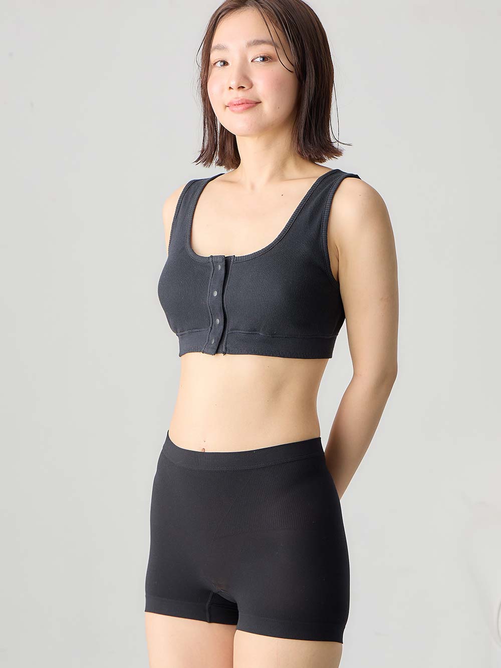 産後 ガードル インナー|犬印本舗 骨盤サポートショーツ|ブラック