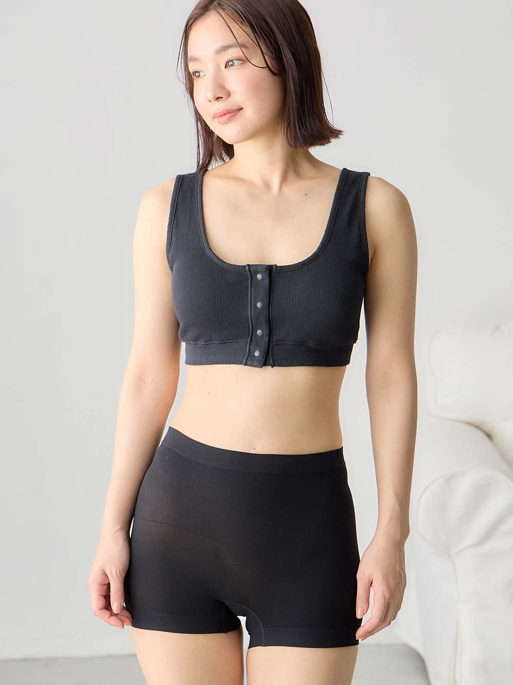 産後 ガードル インナー|犬印本舗 骨盤サポートショーツ|ブラック