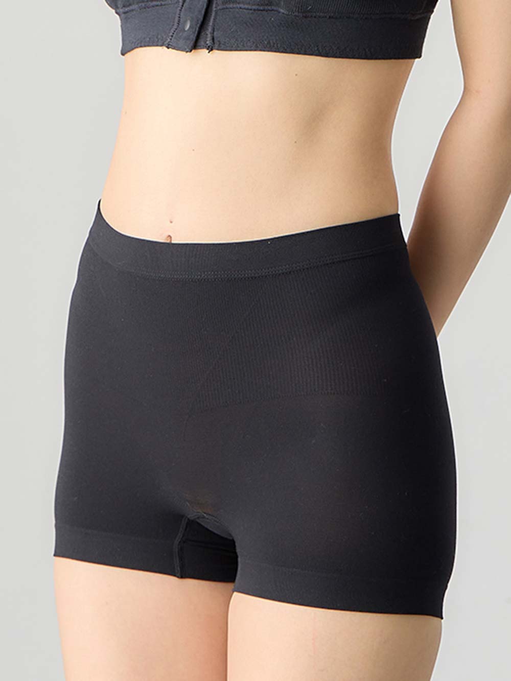 産後 ガードル インナー|犬印本舗 骨盤サポートショーツ|ブラック
