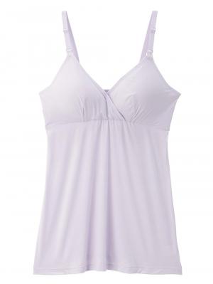 マタニティ 授乳 キャミソール|犬印本舗 着るだけひんやり授乳キャミソール【出産後も長く使える】接触冷感|ラベンダー