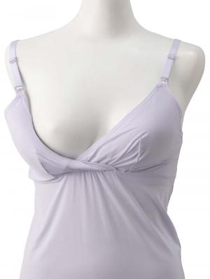 マタニティ 授乳 キャミソール|犬印本舗 着るだけひんやり授乳キャミソール【出産後も長く使える】接触冷感