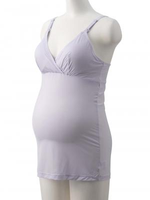 マタニティ 授乳 キャミソール|犬印本舗 着るだけひんやり授乳キャミソール【出産後も長く使える】接触冷感