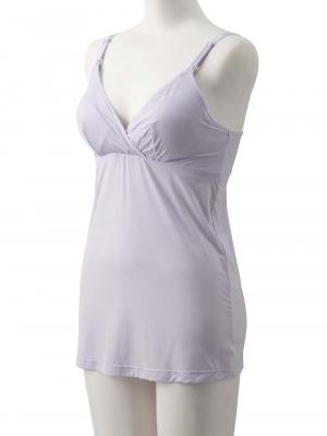 マタニティ 授乳 キャミソール|犬印本舗 着るだけひんやり授乳キャミソール【出産後も長く使える】接触冷感