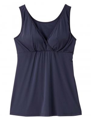 マタニティ 授乳 キャミソール|犬印本舗　着るだけひんやり授乳タンクトップ【出産後も長く使える】接触冷感|ネイビー