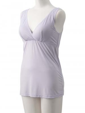 マタニティ 授乳 キャミソール|犬印本舗　着るだけひんやり授乳タンクトップ【出産後も長く使える】接触冷感