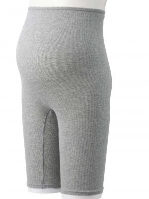 マタニティ ショーツ|犬印本舗　オーガニック産前産後ショーツ（3分丈・5分丈）|グレー（5分丈）