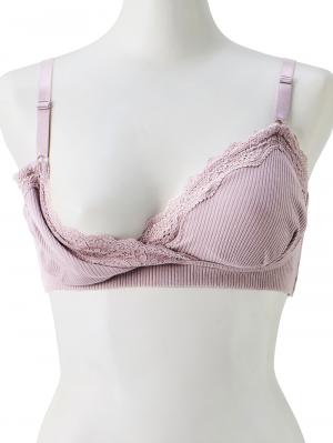 授乳ブラ・マタニティブラ（マタニティインナー・産後用品）|Rosemadame（ローズマダム） 綿リブレース　マタニティ・授乳ブラ
