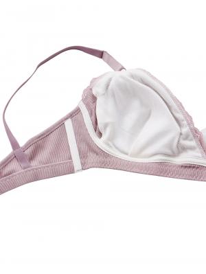 授乳ブラ・マタニティブラ（マタニティインナー・産後用品）|Rosemadame（ローズマダム） 綿リブレース　マタニティ・授乳ブラ