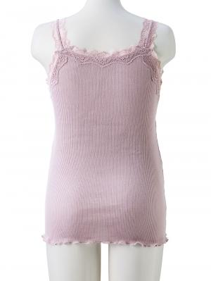 マタニティ 授乳 キャミソール|Rosemadame（ローズマダム） 綿リブレース　マタニティ・授乳タンクトップ