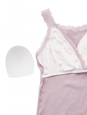 マタニティ 授乳 キャミソール|Rosemadame（ローズマダム） 綿リブレース　マタニティ・授乳タンクトップ