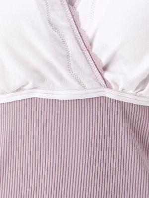 マタニティ 授乳 キャミソール|Rosemadame（ローズマダム） 綿リブレース　カップ付きマタニティ・授乳インナー