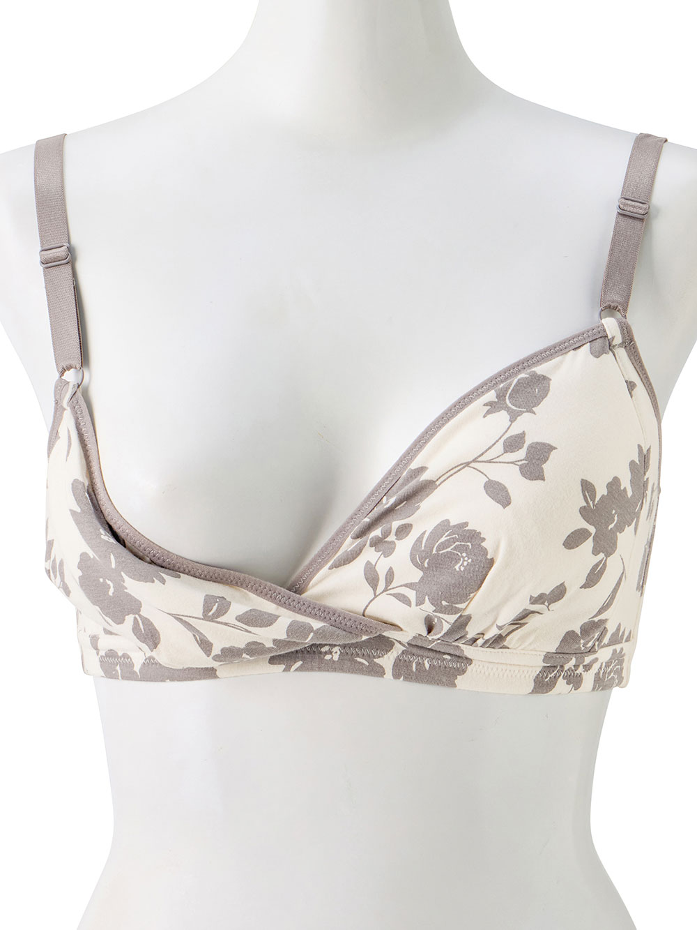 授乳ブラ・マタニティブラ（マタニティインナー・産後用品）|Rosemadame（ローズマダム） 綿混花柄　マタニティ・授乳ブラ
