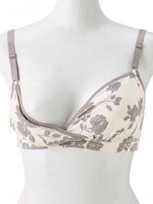 授乳ブラ・マタニティブラ（マタニティインナー・産後用品）|Rosemadame（ローズマダム） 綿混花柄　マタニティ・授乳ブラ