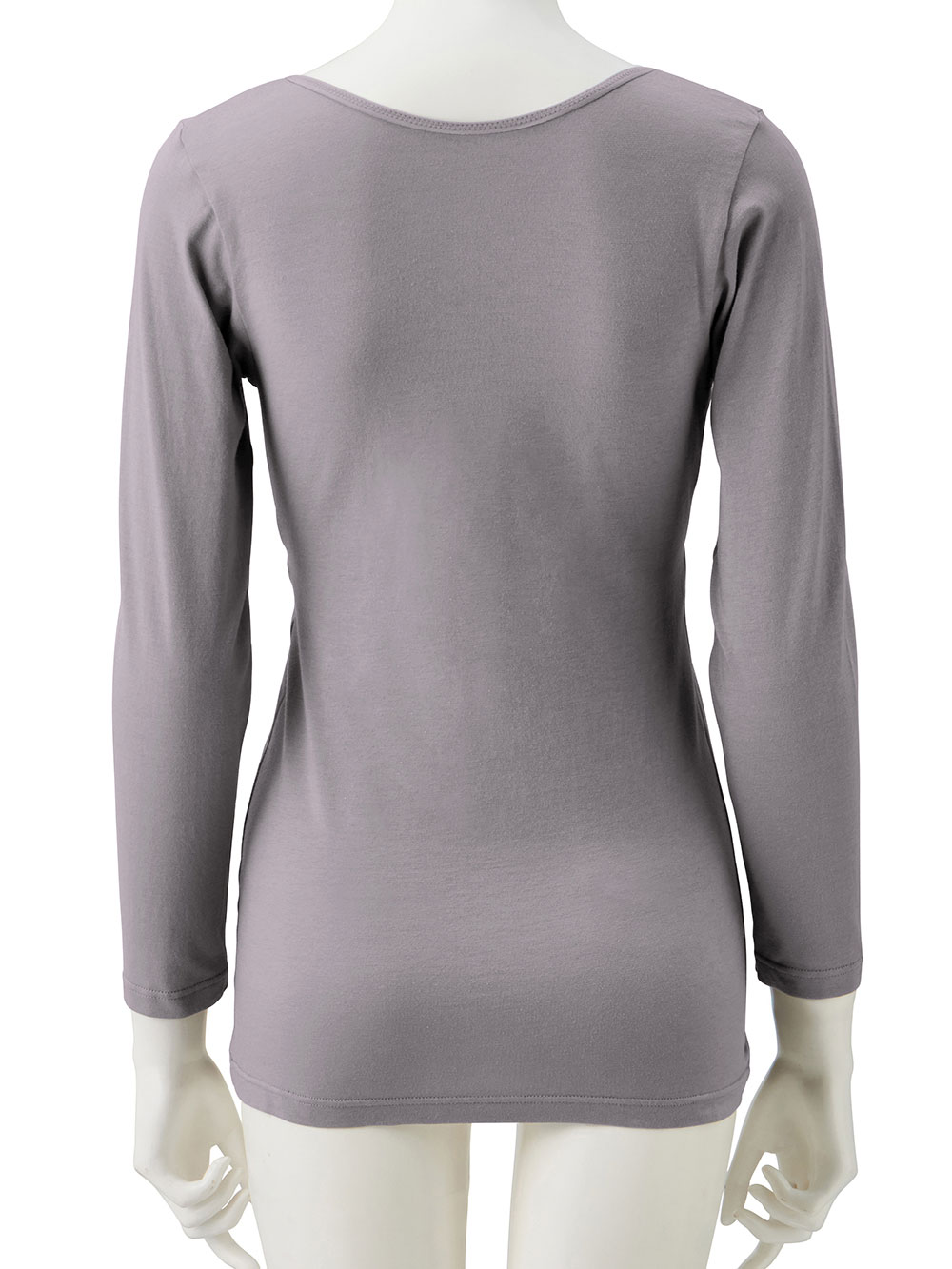 マタニティ 授乳 キャミソール|吸湿発熱 綿混防寒9分袖マタニティ・授乳インナー