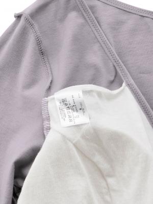 マタニティ 授乳 キャミソール|吸湿発熱 綿混防寒9分袖マタニティ・授乳インナー