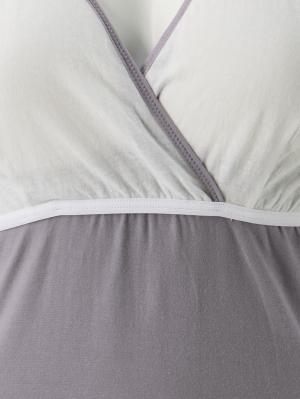 マタニティ 授乳 キャミソール|吸湿発熱 綿混防寒9分袖マタニティ・授乳インナー