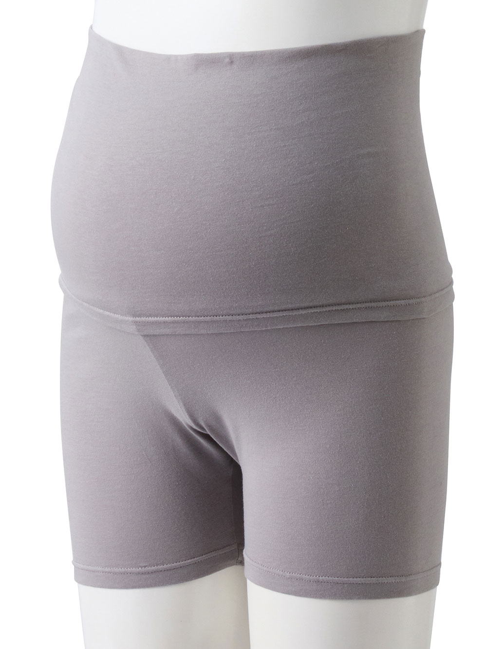 妊婦帯・腹帯・産前ガードル|吸湿発熱　綿混防寒腹巻パンツ【出産後も長く使える】|グレー