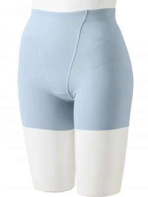 産後 ガードル インナー|助産院監修　24時間快適　産後骨盤ガードル|スモーキーブルー（3分丈）