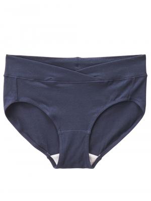 マタニティ ショーツ|犬印本舗×くみっきー 産前産後らくちんショーツ【出産後も長く使える】|ネイビー