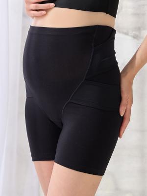 妊婦帯・腹帯・産前ガードル|犬印本舗×くみっきー はくだけ骨盤サポート妊婦帯|ブラック