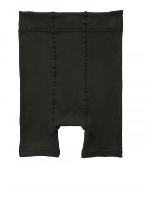 妊婦帯・腹帯・産前ガードル|犬印本舗　丈が選べる裏起毛オーバーパンツ（1分丈・３分丈・５分丈）【出産後も長く使える】|ブラック（1分丈）