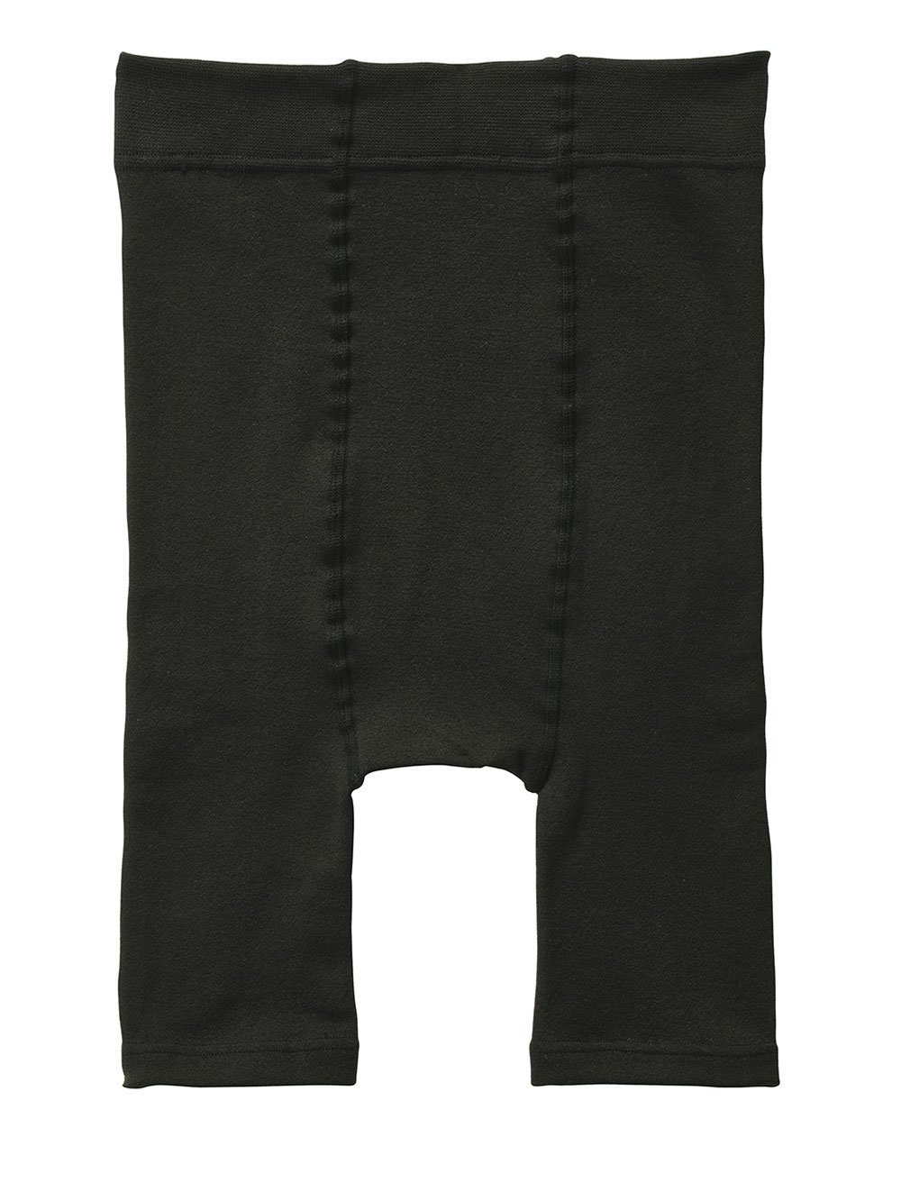 妊婦帯・腹帯・産前ガードル|犬印本舗　丈が選べる裏起毛オーバーパンツ（1分丈・３分丈・５分丈）【出産後も長く使える】|ブラック（3分丈）