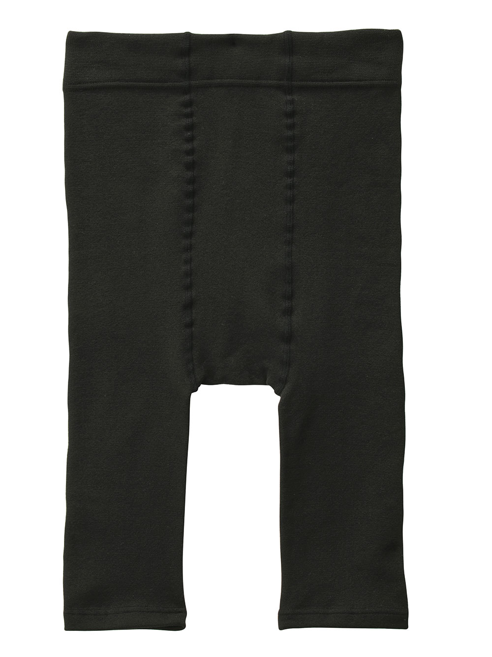 妊婦帯・腹帯・産前ガードル|犬印本舗　丈が選べる裏起毛オーバーパンツ（1分丈・３分丈・５分丈）【出産後も長く使える】|ブラック（5分丈）