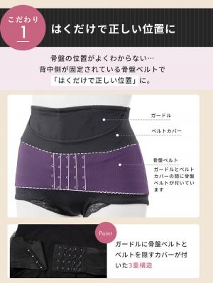 産後 ガードル インナー|はくだけスッキリ骨盤ベルト　産後用　みやした助産院×ANGELIEBE共同開発　ガードルタイプ
