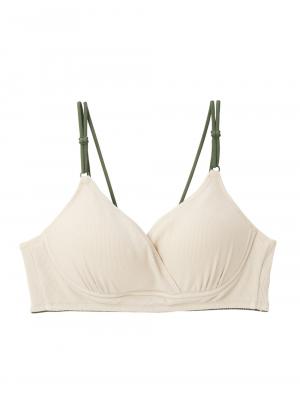 授乳ブラ・マタニティブラ（マタニティインナー・産後用品）|Rosemadame（ローズマダム）ストレッチリブクロス授乳ブラ|オフベージュ