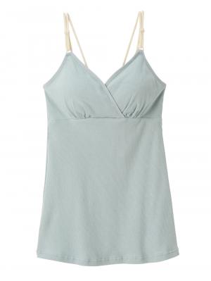 マタニティ 授乳 キャミソール|Rosemadame（ローズマダム）ストレッチリブクロス授乳キャミソール|ライトグリーン