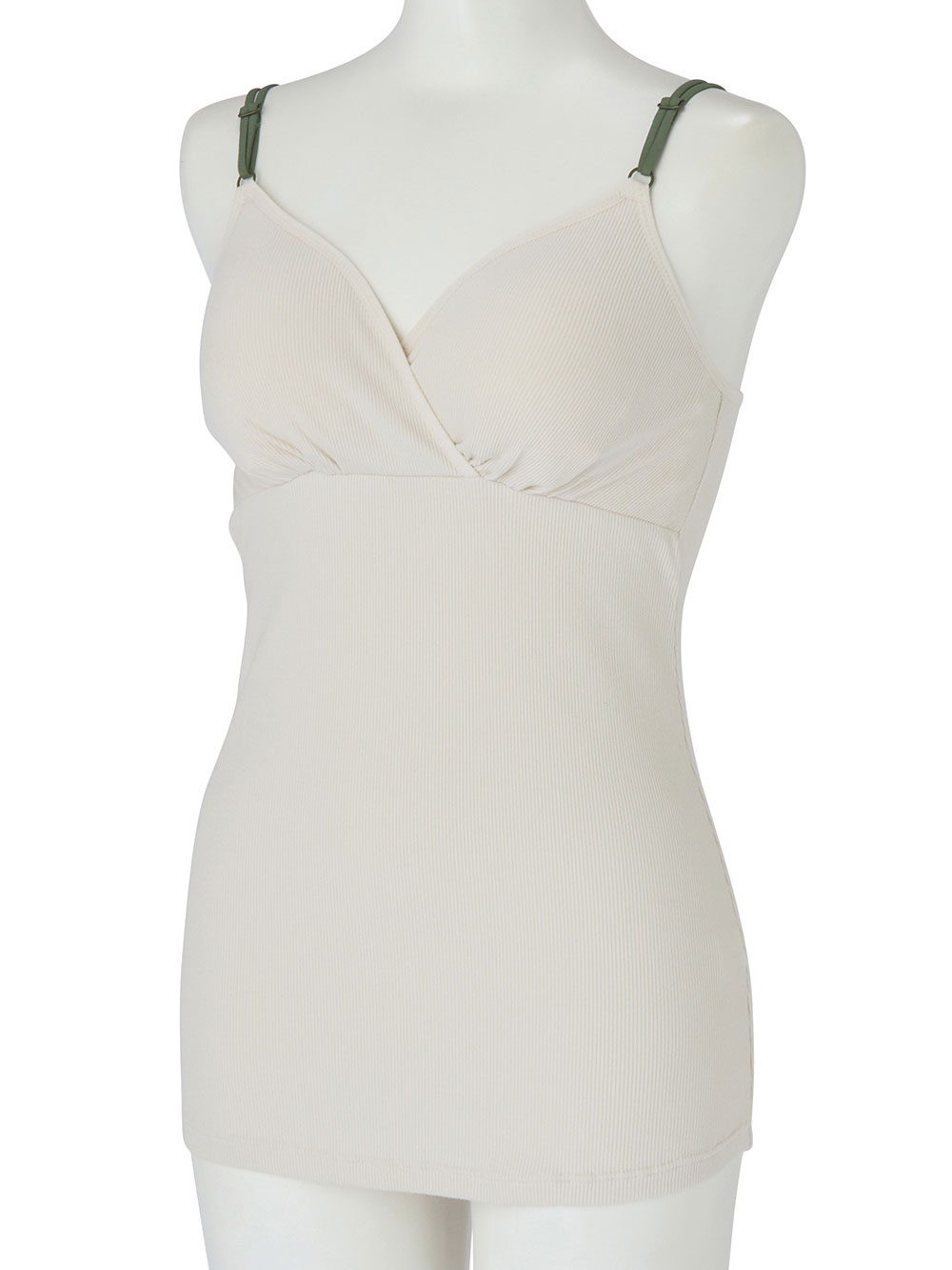 マタニティ 授乳 キャミソール|Rosemadame（ローズマダム）ストレッチリブクロス授乳キャミソール