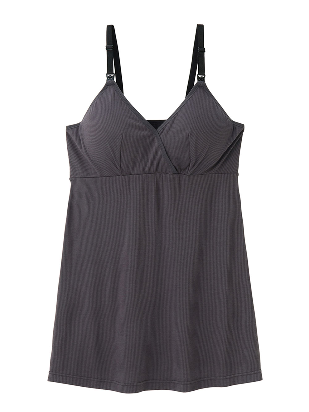 マタニティ 授乳 キャミソール|犬印本舗　接触冷感ブラトップ【出産後も長く使える】|グレー