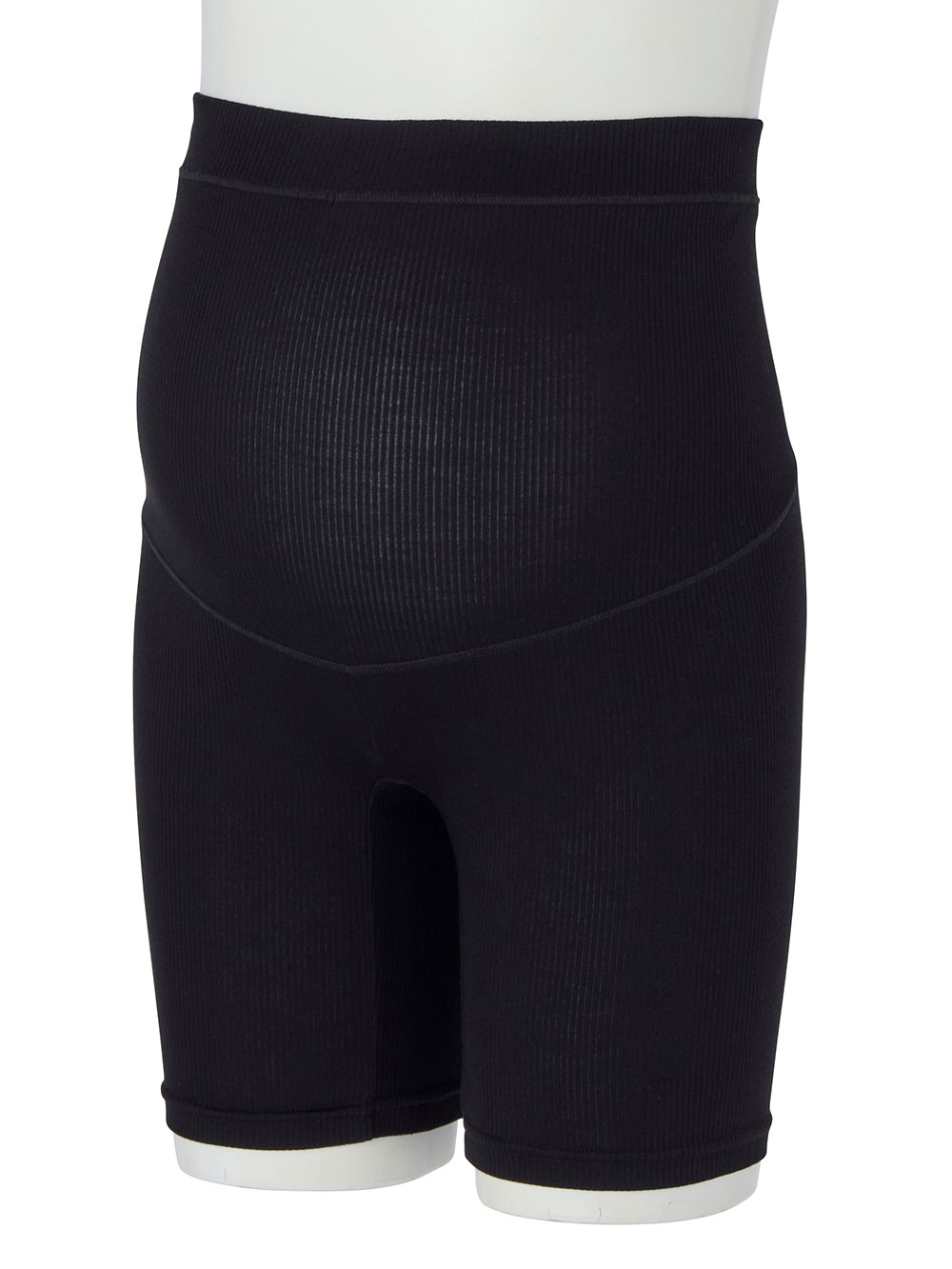 妊婦帯・腹帯・産前ガードル|犬印本舗 接触冷感 3分丈オーバーパンツ|ブラック