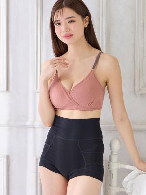 産後 ガードル インナー|犬印本舗 ながーく使える綿リッチ骨盤ガードル|ブラック