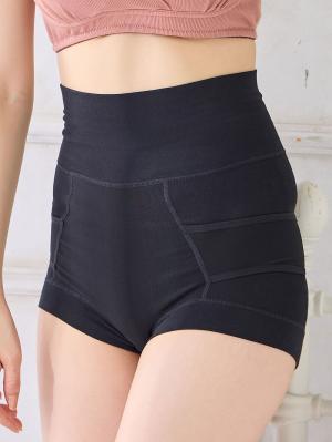 産後 ガードル インナー|犬印本舗 ながーく使える綿リッチ骨盤ガードル|ブラック