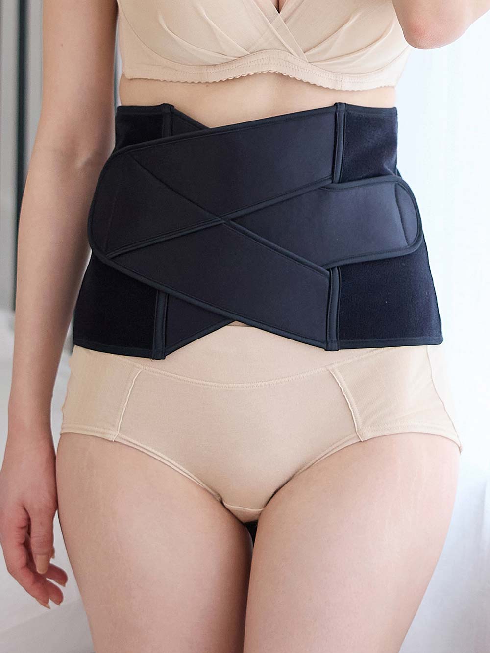 産後 ガードル インナー|犬印本舗 産後すぐニッパー 綿混|ブラック