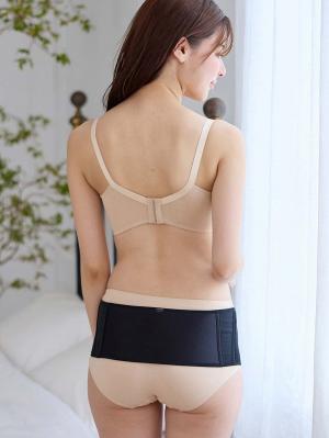 産後 ガードル インナー|犬印本舗 産後すぐ骨盤ベルト 綿混|ブラック