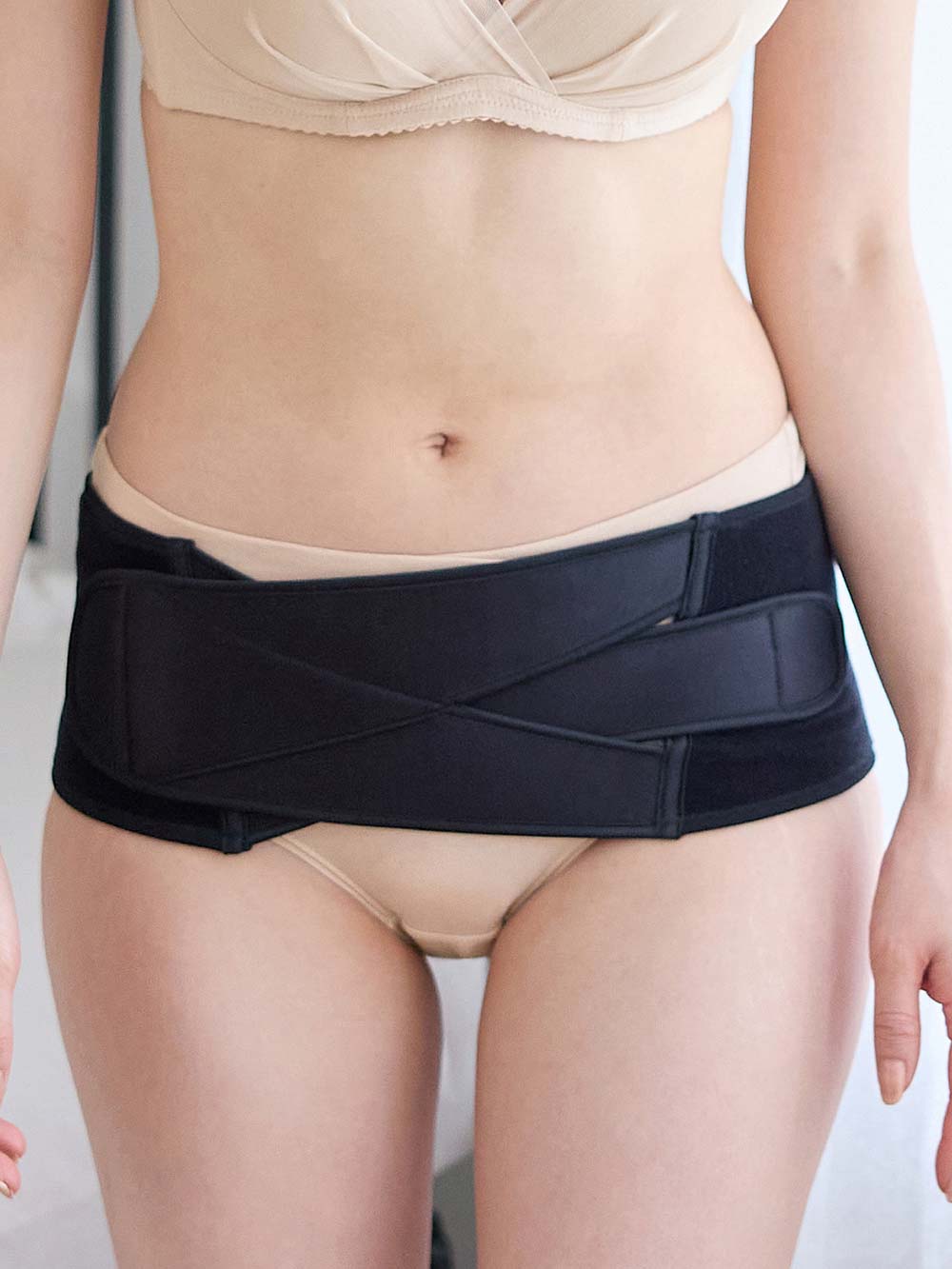 産後 ガードル インナー|犬印本舗 産後すぐ骨盤ベルト 綿混|ブラック