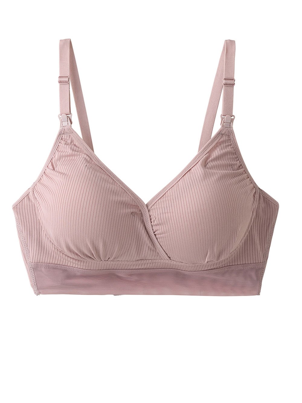 授乳ブラ・マタニティブラ（マタニティインナー・産後用品）|やさしく支える　マタニティ・授乳ブラ|ピンク