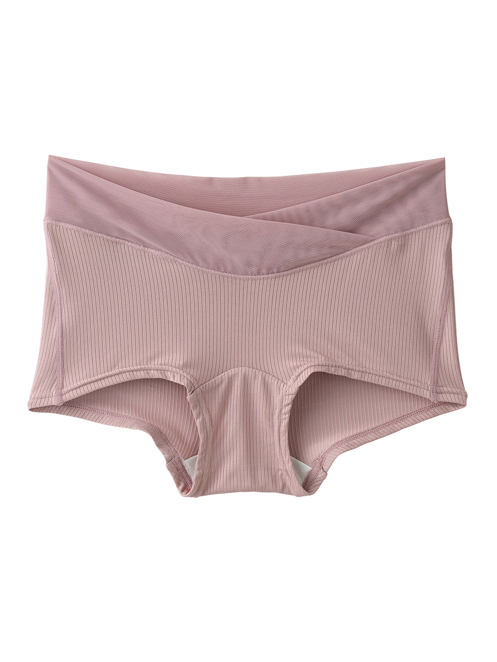 マタニティ ショーツ|お腹らくちん産前産後クロスショーツ【出産後も長く使える】|ピンク