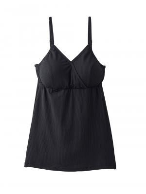 マタニティ 授乳 キャミソール|やさしくフィット授乳キャミソール【出産後も長く使える】|ブラック