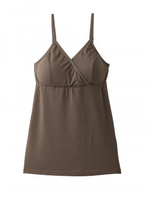 マタニティ 授乳 キャミソール|やさしくフィット授乳キャミソール【出産後も長く使える】|ブラウン