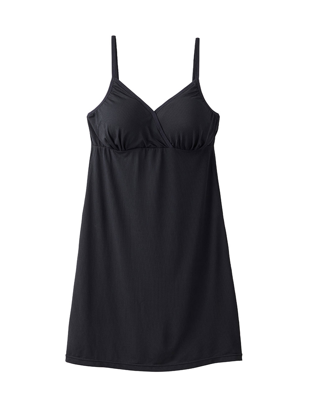 マタニティ 授乳 キャミソール|やさしくフィット授乳スリップ　抗菌防臭加工【出産後も長く使える】|ブラック