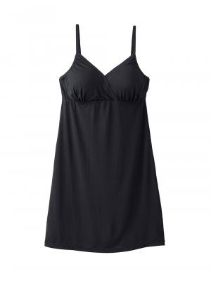 マタニティ 授乳 キャミソール|やさしくフィット授乳スリップ　抗菌防臭加工【出産後も長く使える】|ブラック